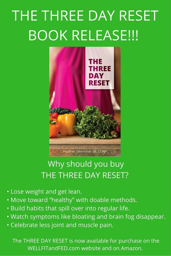 THE THREE DAY RESET BOOK RELEASE!!!