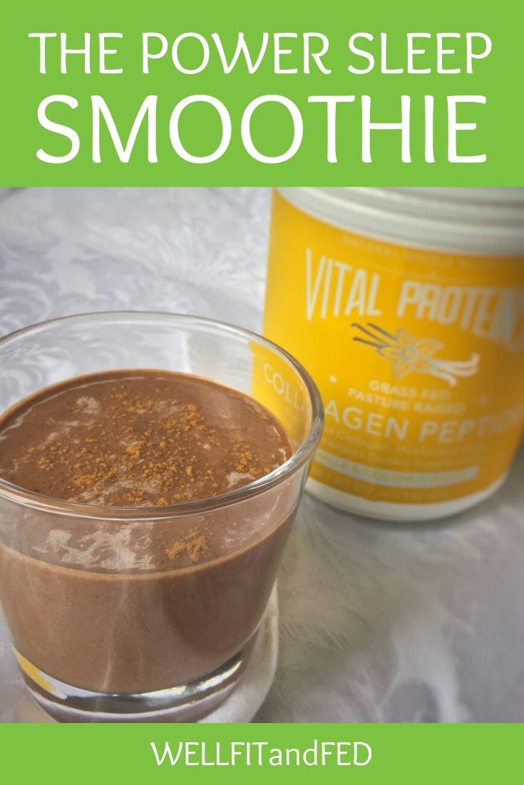 Power Sleep Smoothie A Chocolate Vanilla Sedation WELLFITandFED Dr
