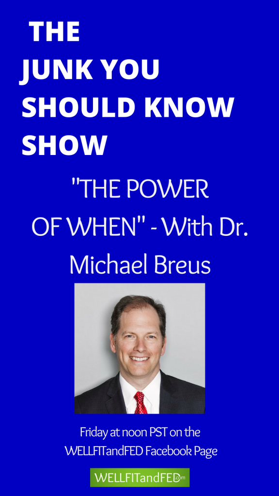 An insightful episode of The Junk You Should Know Show regarding sleep chronotypes and your overall well-being.